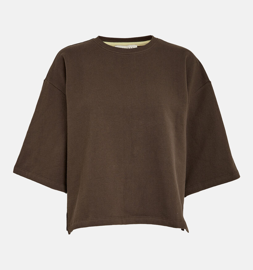 Desires Torie Sweatshirt en Brun fonc&eacute; pour femmes (379177)