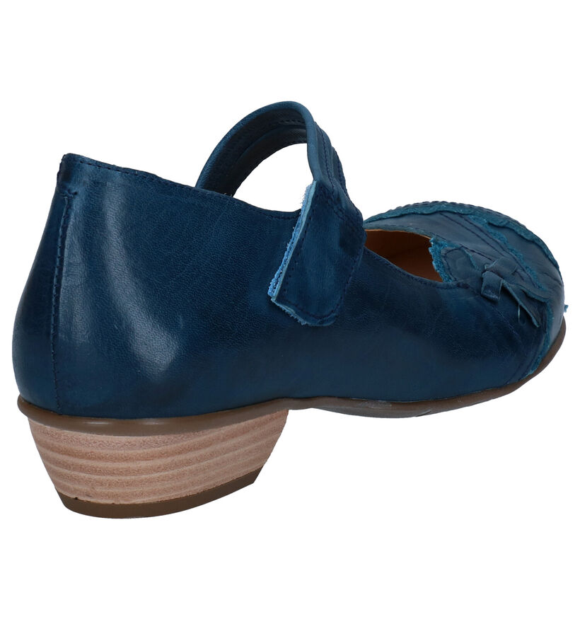 Brako Chaussures slip-on en Bleu en cuir (292525)