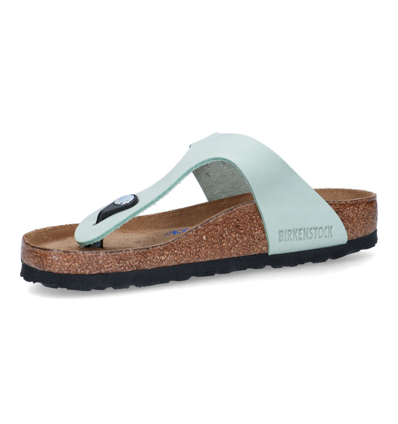 Birkenstock Gizeh Groene Teenslippers voor dames (322639)