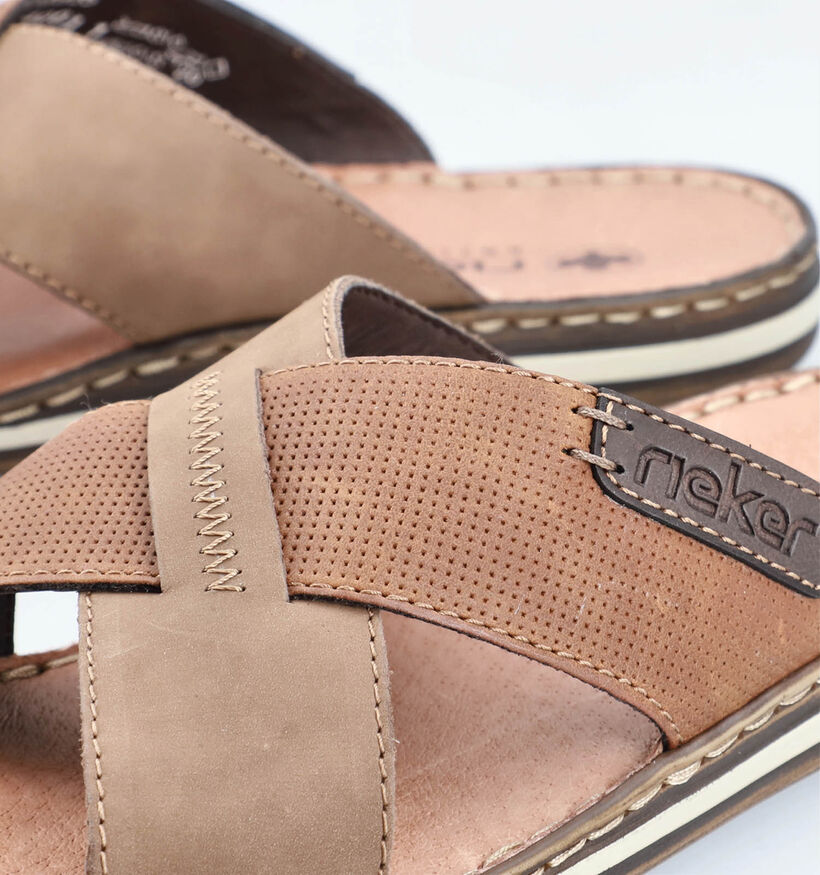 Rieker Bruine Slippers voor heren (354818)