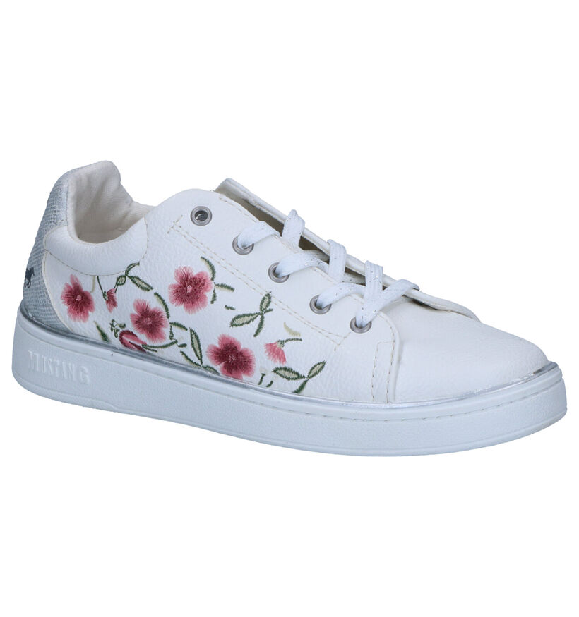 Mustang Witte Sneakers in kunstleer (266484)