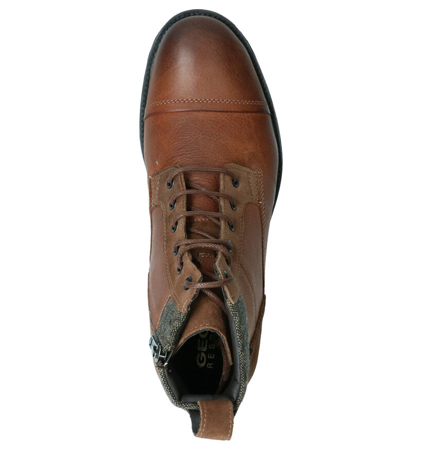 Geox Bottines en Cognac en cuir (253684)