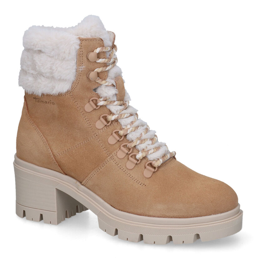 Tamaris Boots à lacets en Marron en daim (315394)