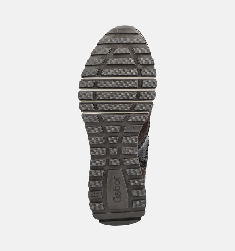 Gabor Comfort Donkerbruine Lage Schoenen voor dames (376993) - geschikt voor steunzolen