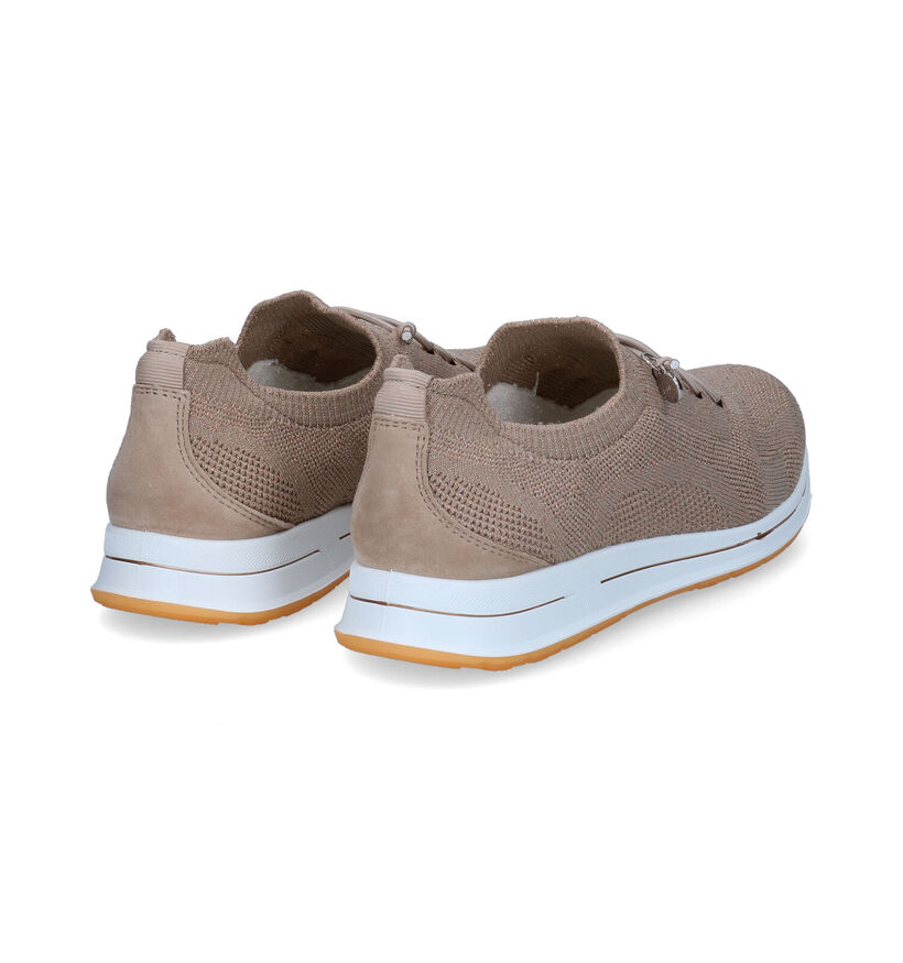Ara Osaka 2.0 Taupe Sneakers in stof (307668)
