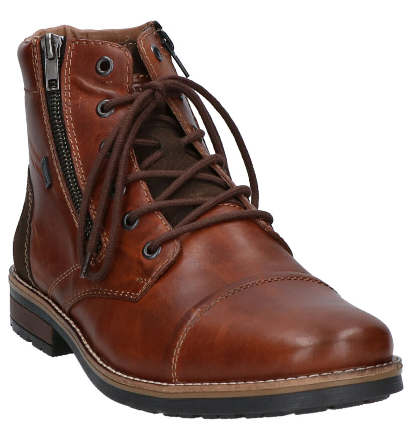 Rieker Cognac Boots in kunstleer (262179)