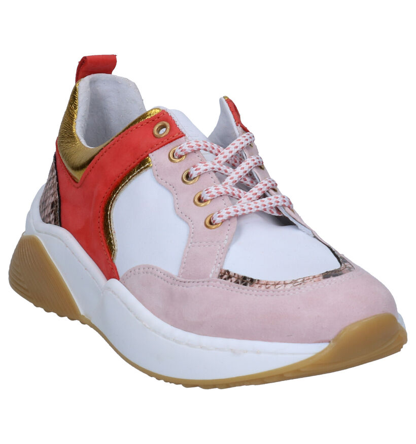 Hampton Bays Witte Sneakers in daim (270789)