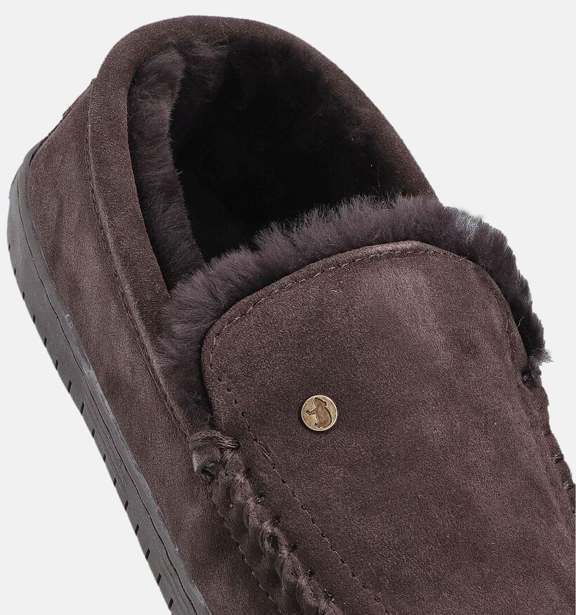 Grizzly Gesloten pantoffels Bruin voor heren (363337)