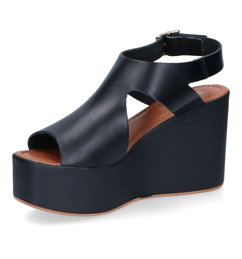 Sweet Lemon Ijox Sandales en Noir en cuir (308840)