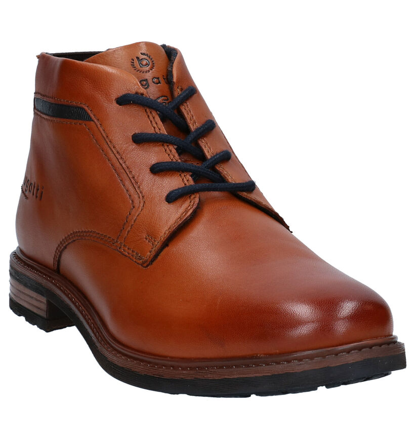 Bugatti Marcello Cognac Geklede Hoge Schoenen in leer (281726)