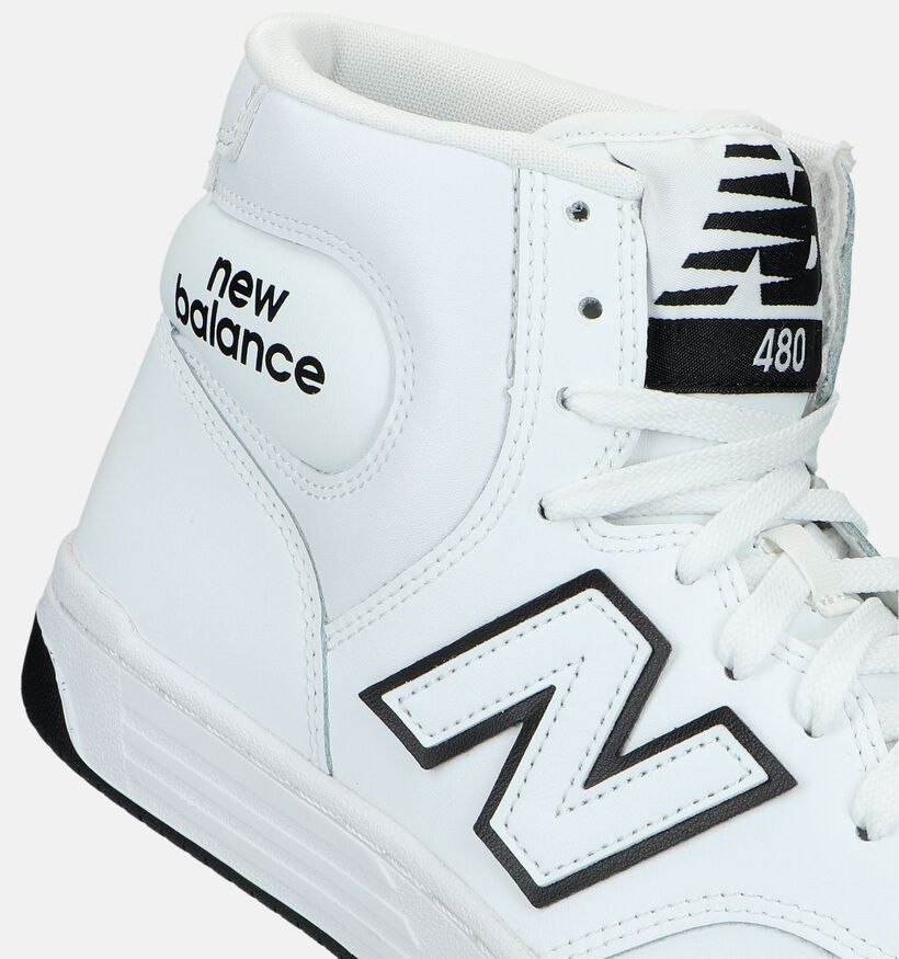 New Balance BB 480 Baskets en Blanc pour hommes (327253) - pour semelles orthopédiques