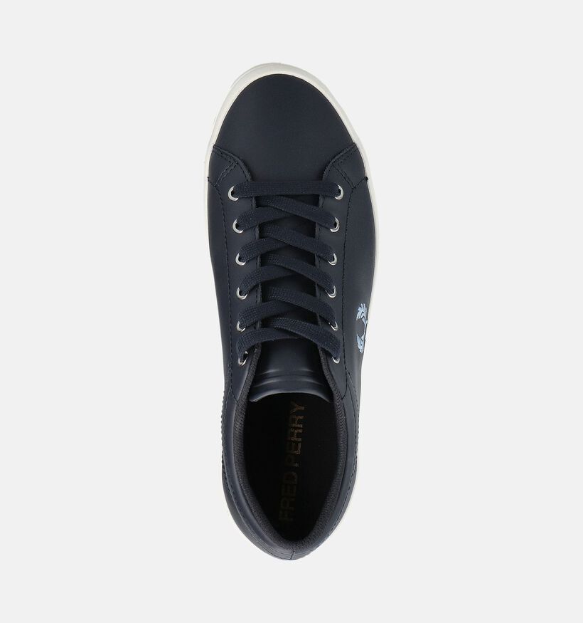 Fred Perry Baseline Chaussures à lacets en Bleu pour hommes (362924)