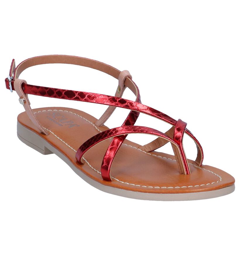 Oranje Sandalen Scapa in leer (246109)