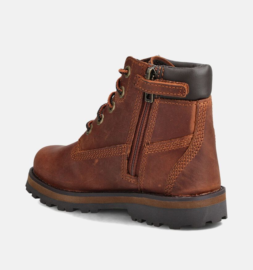 Timberland Courma Kid 6 Inch Boots &agrave; lacets en Brun pour gar&ccedil;ons, filles (377423) - pour semelles orthop&eacute;diques