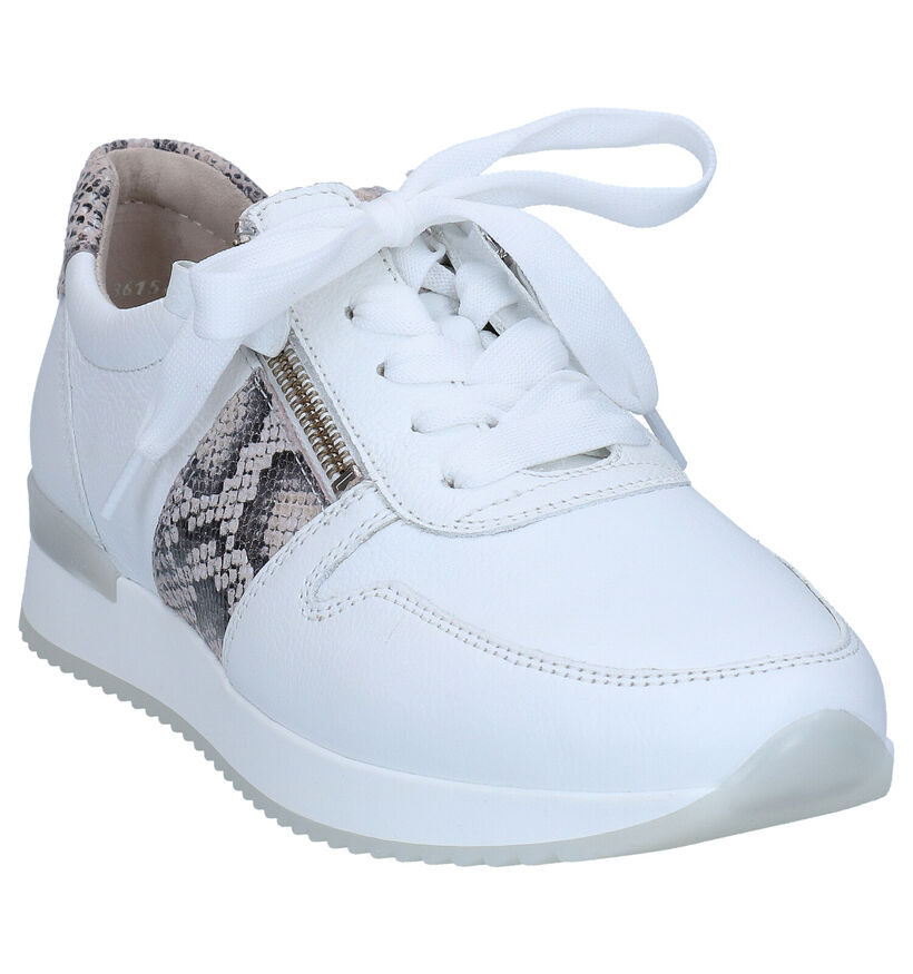 Gabor Best Fitting Chaussures à Lacets en Blanc en cuir (285034)