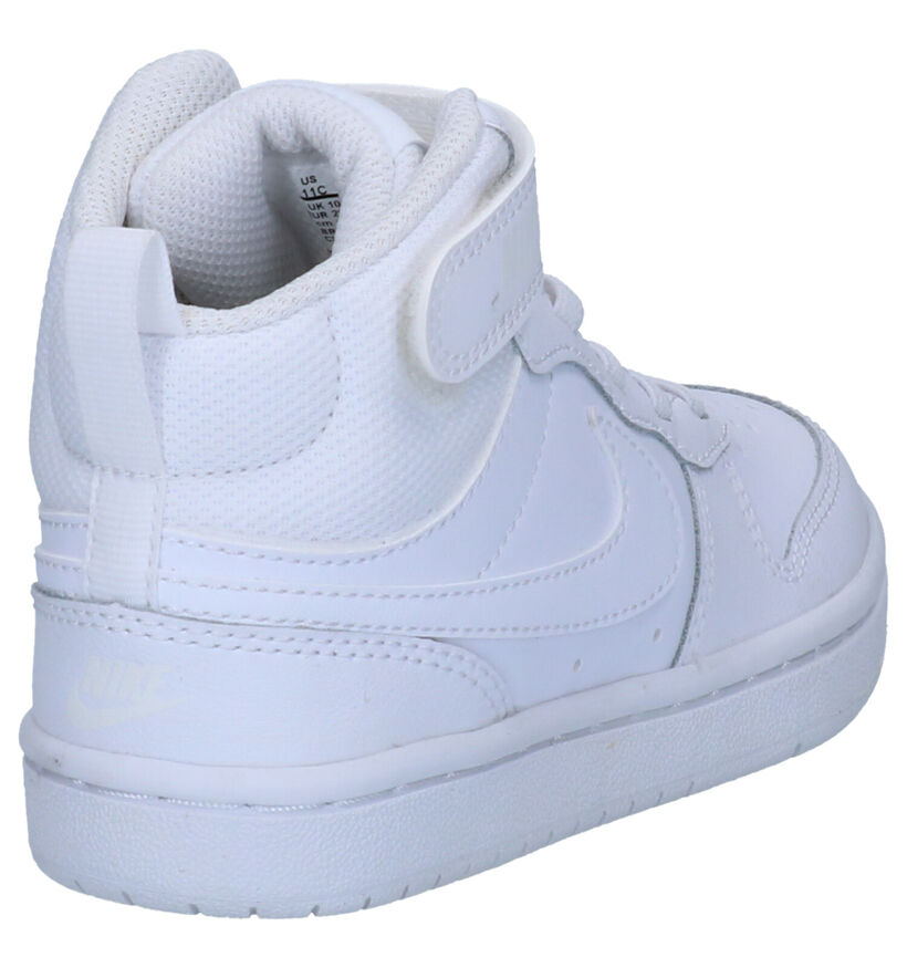 Nike Court Borough Zwarte Sneakers in kunstleer (293612)