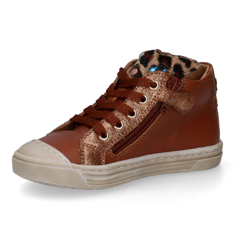 STONES and BONES Caba Cognac Bottines voor meisjes (313897) - geschikt voor steunzolen