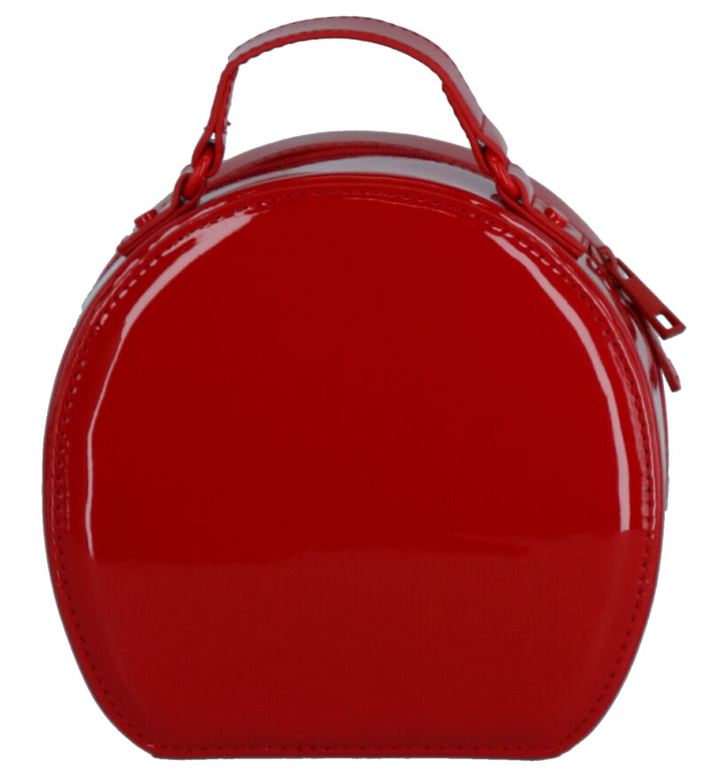 Valentino Handbags Tamburo Sac porté croisé en Rouge en simili cuir (259248)