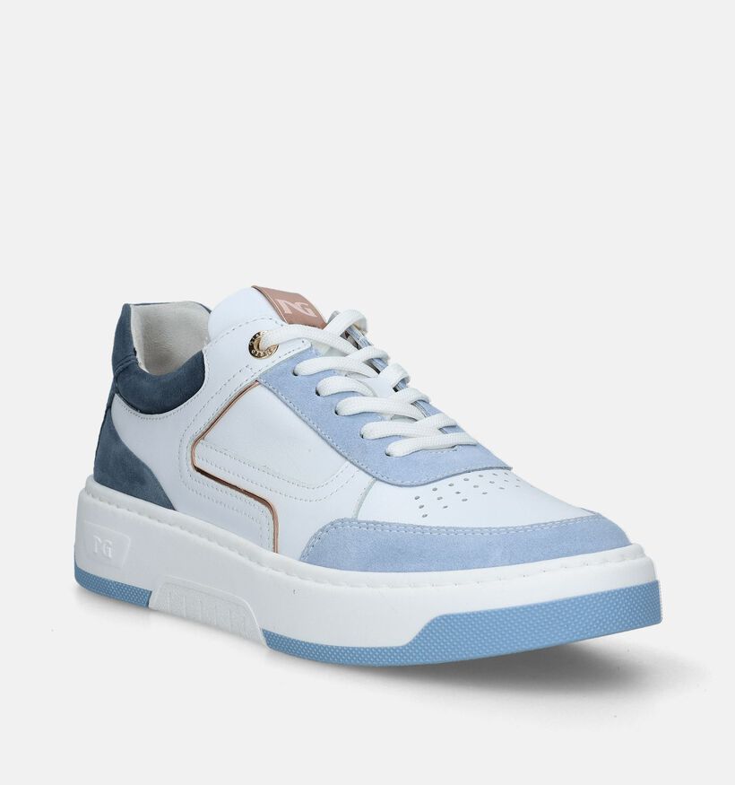 NeroGiardini Witte Sneakers voor dames (337189) - geschikt voor steunzolen