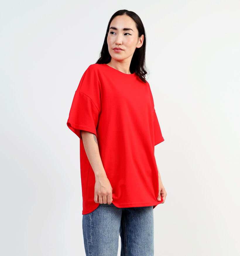 Pieces Auna Rood T-shirt voor dames (354097)