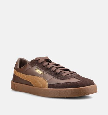 Puma Club II Era Low Sneakers Wit/Bruin/Blauw