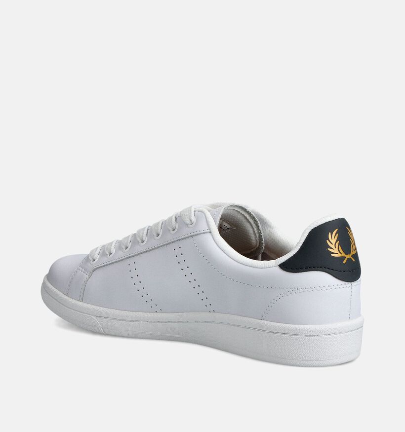 Fred Perry Witte Veterschoenen voor heren (353295) - geschikt voor steunzolen