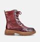 Laura Vita Kandyo Boots &agrave; lacets en Bordeaux pour femmes (381098) - pour semelles orthop&eacute;diques