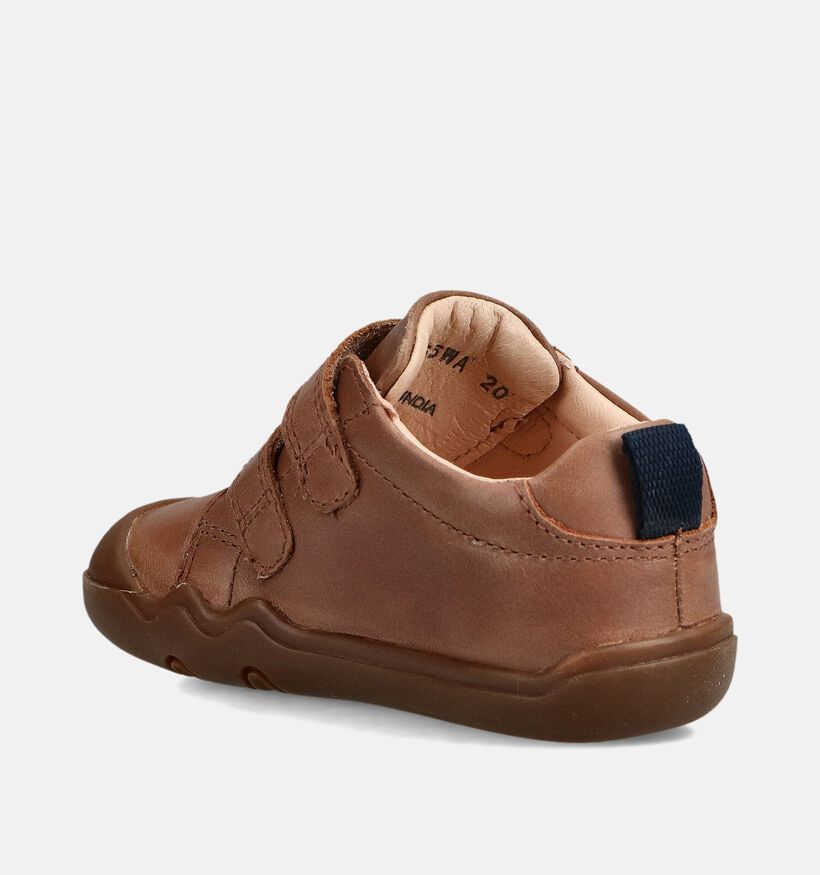 Geox Steppieup Baskets pour bébé en Cognac pour filles, garçons (360357)