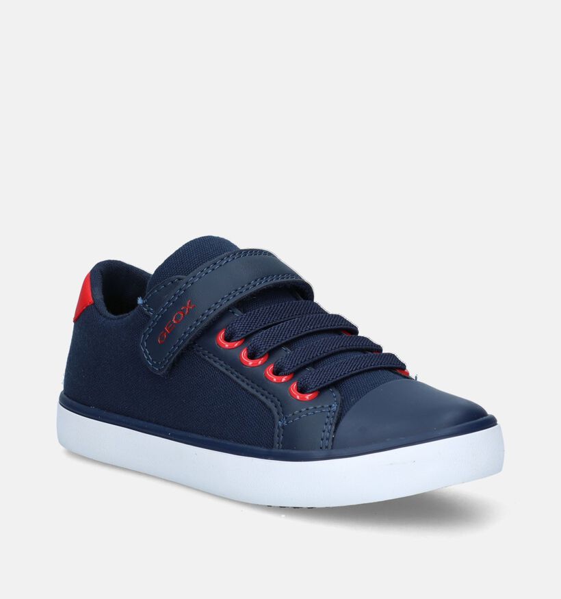 Geox Gisli Chaussures à velcro en Bleu pour garçons (335775) - pour semelles orthopédiques