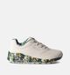 Skechers Uno Majestic Garden Ecru Sneakers voor dames (359709) - geschikt voor steunzolen