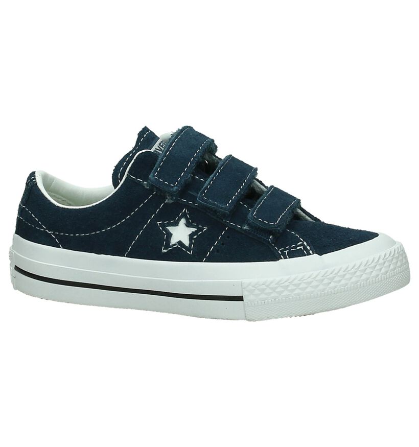Converse One Star Blauwe Sneakers in nubuck (191260)