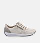 Rieker Witte Geklede Sneakers voor dames (367717) - geschikt voor steunzolen