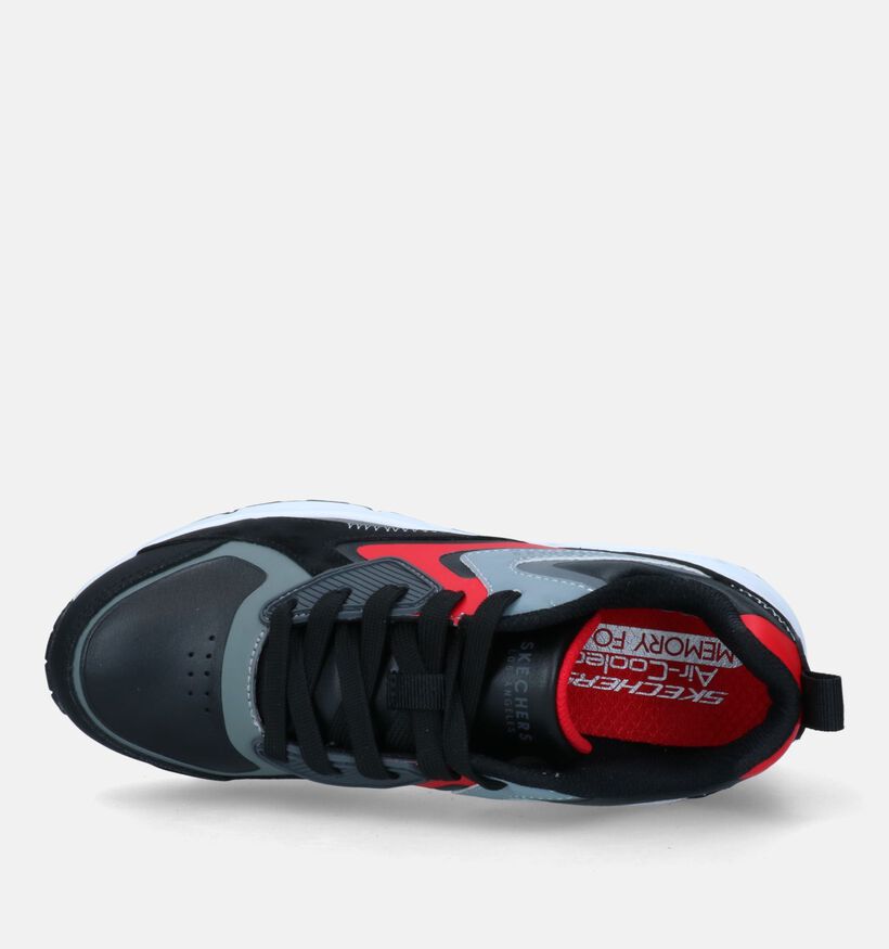 Skechers Uno Gen1 Color Surge Zwarte Sneakers voor jongens (327972)