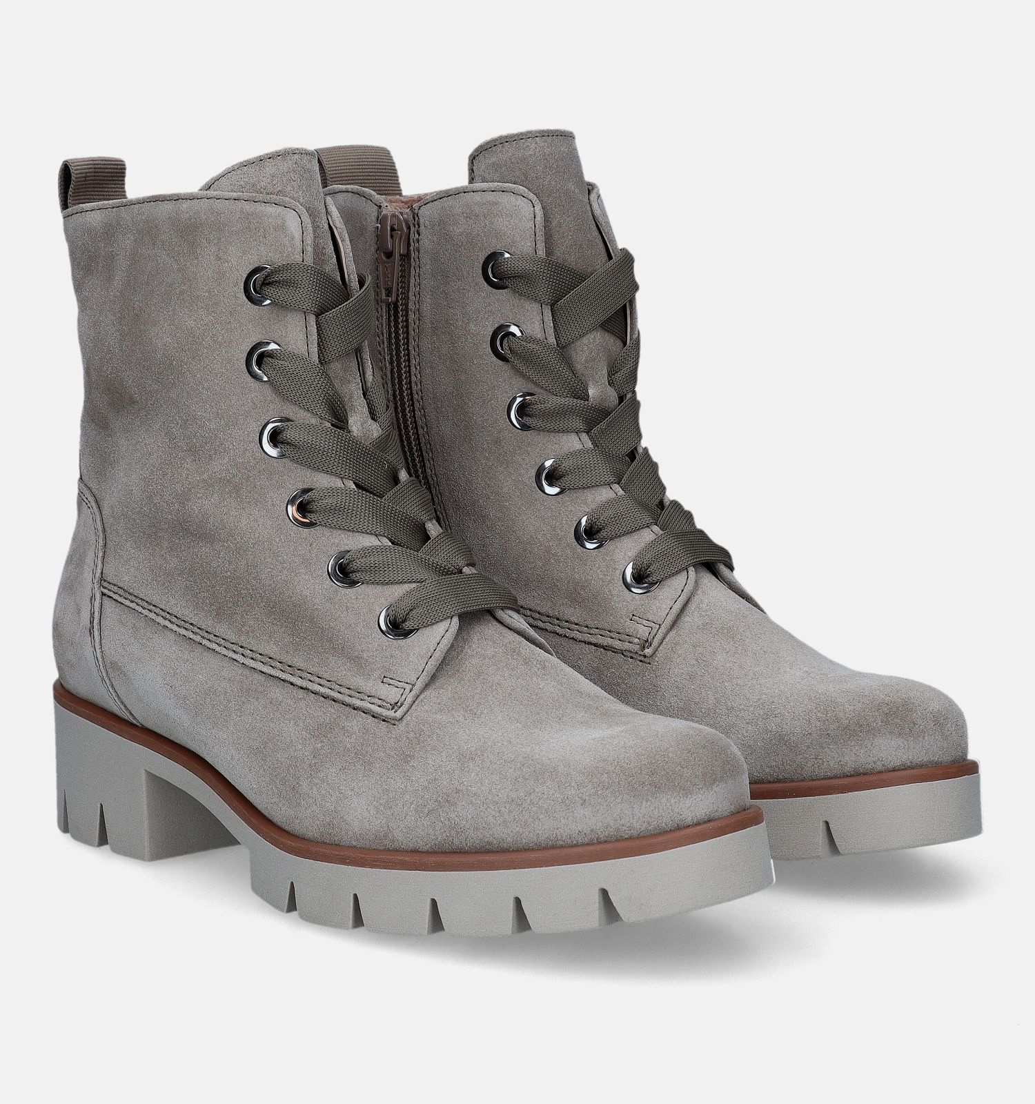 Gabor Best Fitting Kaki Bottines Dames Boots Online op TORFS.BE
