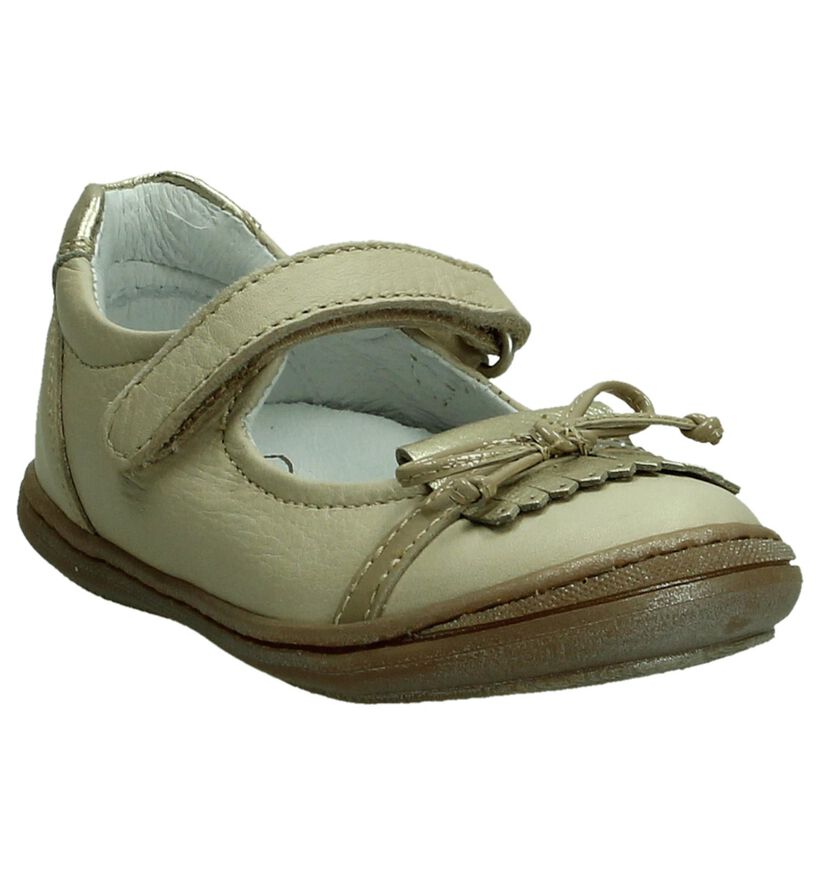 Hampton Bays Beige Ballerina's met Bandje in leer (189879)