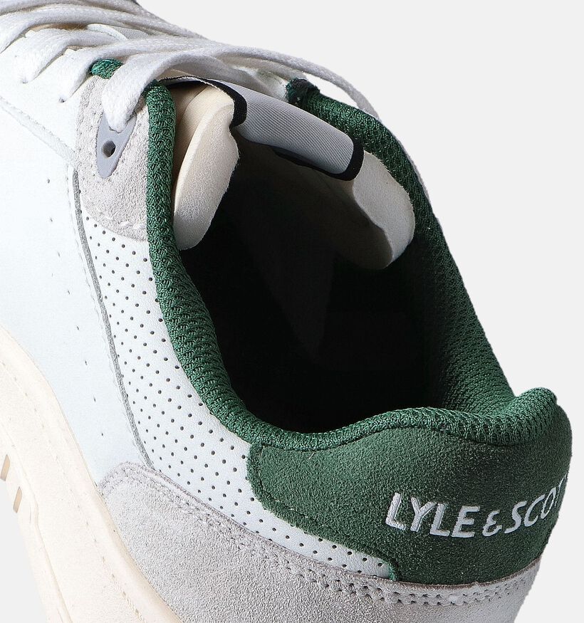 Lyle & Scott Culross Chaussures &agrave; lacets en Blanc pour hommes (354478) - pour semelles orthop&eacute;diques