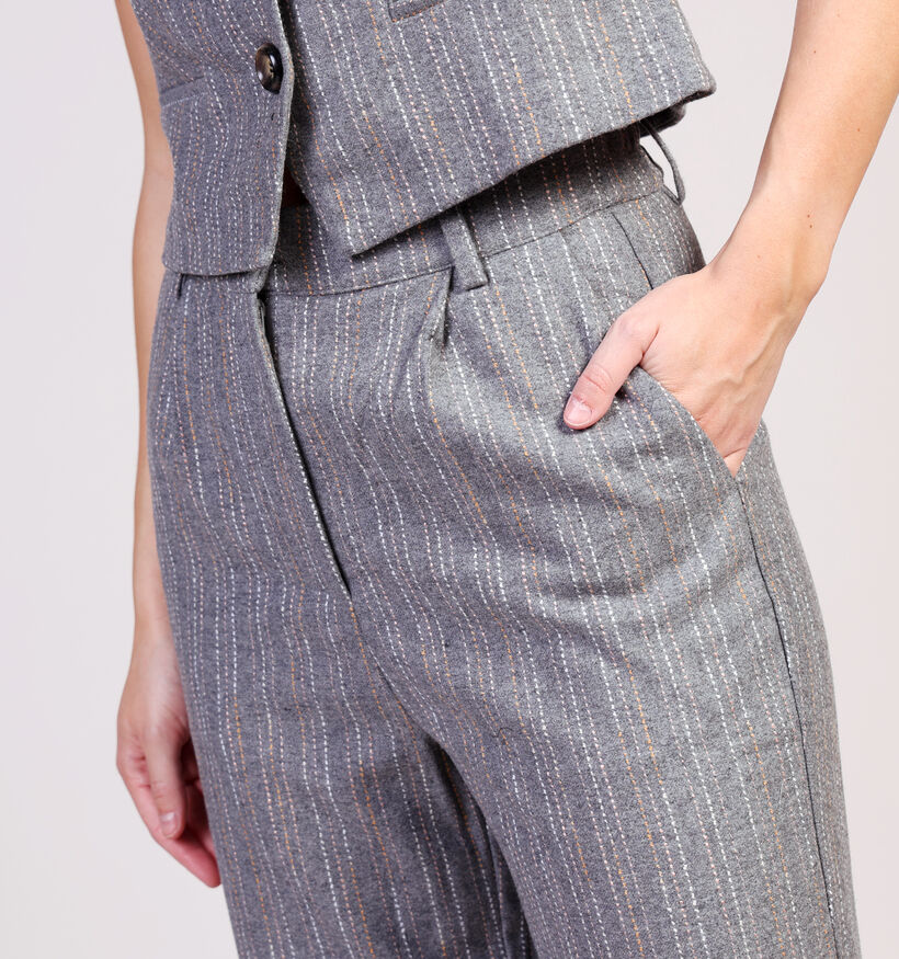 Orfeo Pantalon classiques en Gris pour femmes (364343)