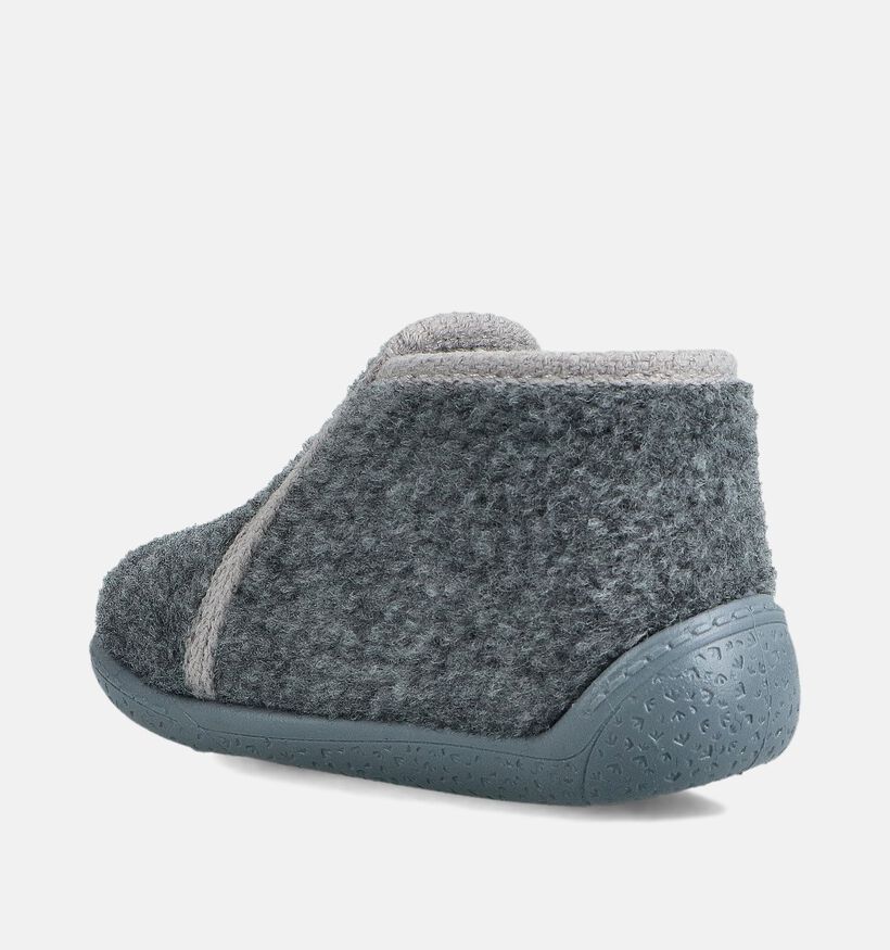 Milo & Mila Xadag Grijze Pantoffels voor jongens, meisjes (364925) - geschikt voor steunzolen