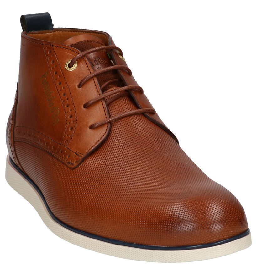 Pantofola d'Oro Lugo Mid Chuassures Habillées en Cognac en cuir (257391)