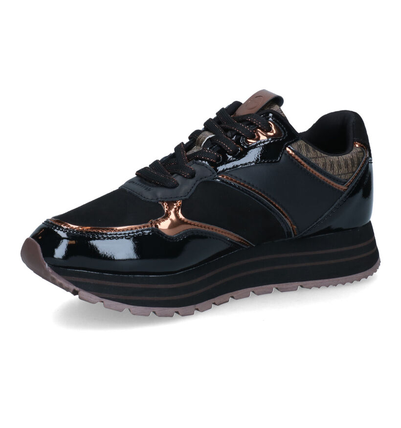 Tamaris Baskets casual en Noir pour femmes (313134) - pour semelles orthopédiques