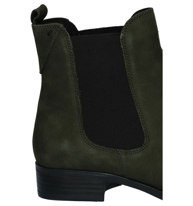 Kaki Chelsea Boots Caprice in daim (227139)