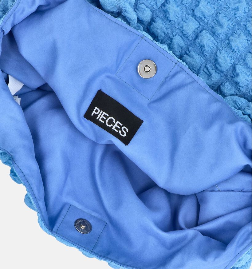 Pieces Finna Waffle Shopper Blauw voor dames (351097)