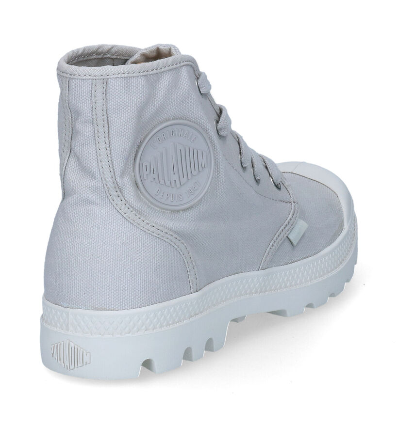 Palladium Pampa Hi Baskets Hautes en Gris pour femmes (303595) - pour semelles orthopédiques