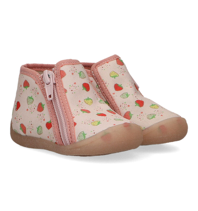 Bellamy Giula Pantoufles pour bébé en Rose pour filles (325272)