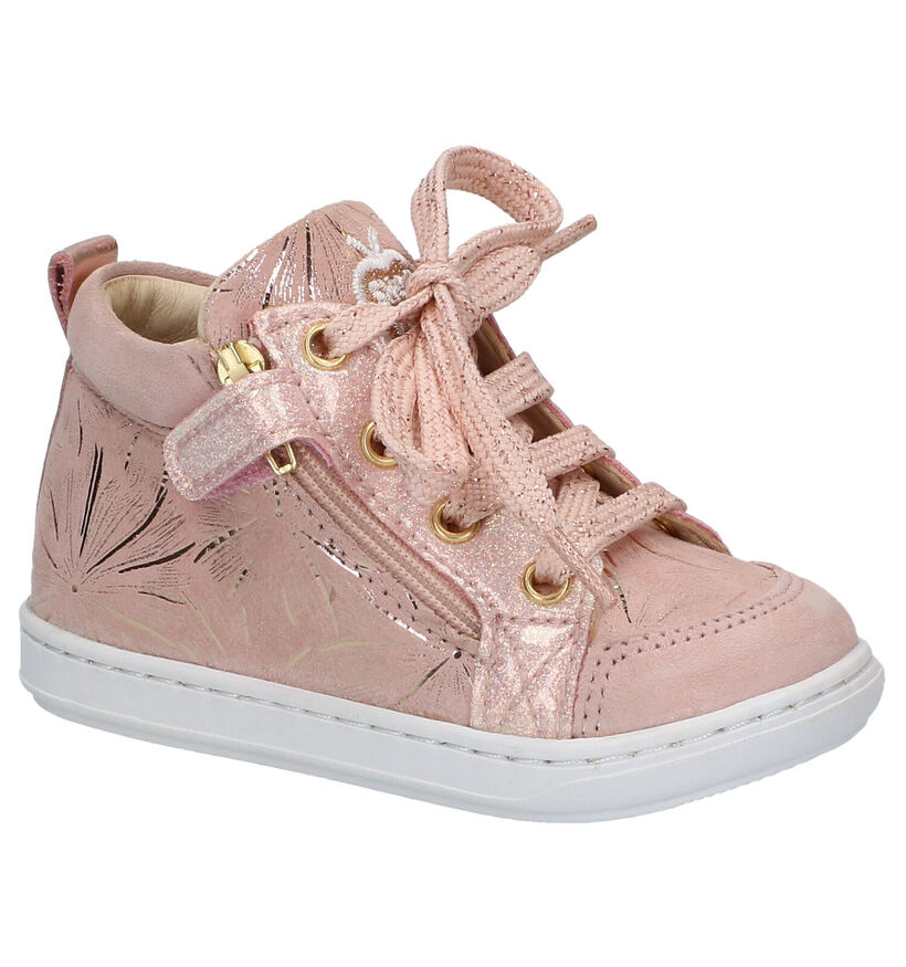 Shoo Pom Bouba Bi Zip Roze Bottines in leer (304743)