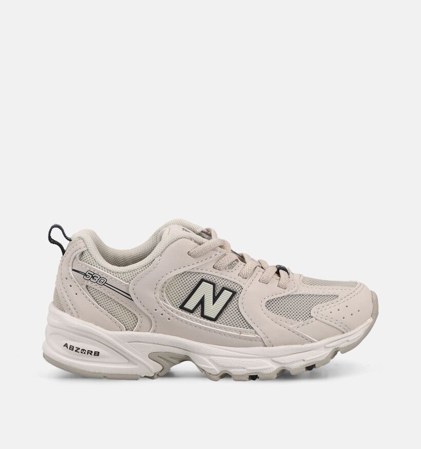 New Balance 530 Ecru Sneakers voor jongens, meisjes (375136) - geschikt voor steunzolen
