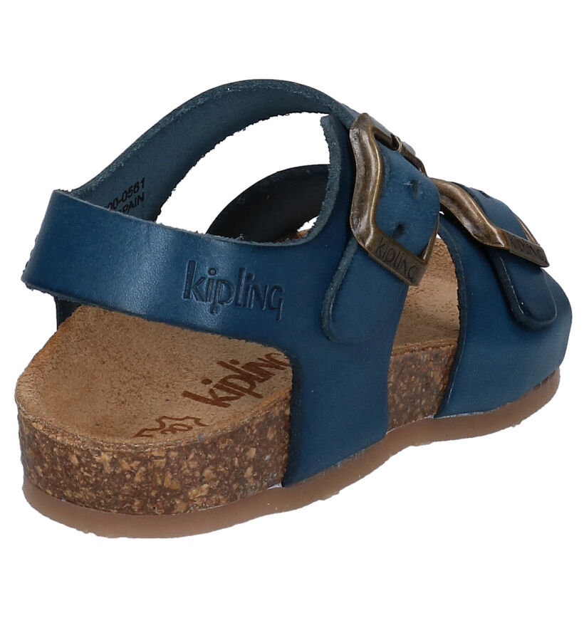 Kipling Easy 4 Blauwe Sandalen in leer (308882)