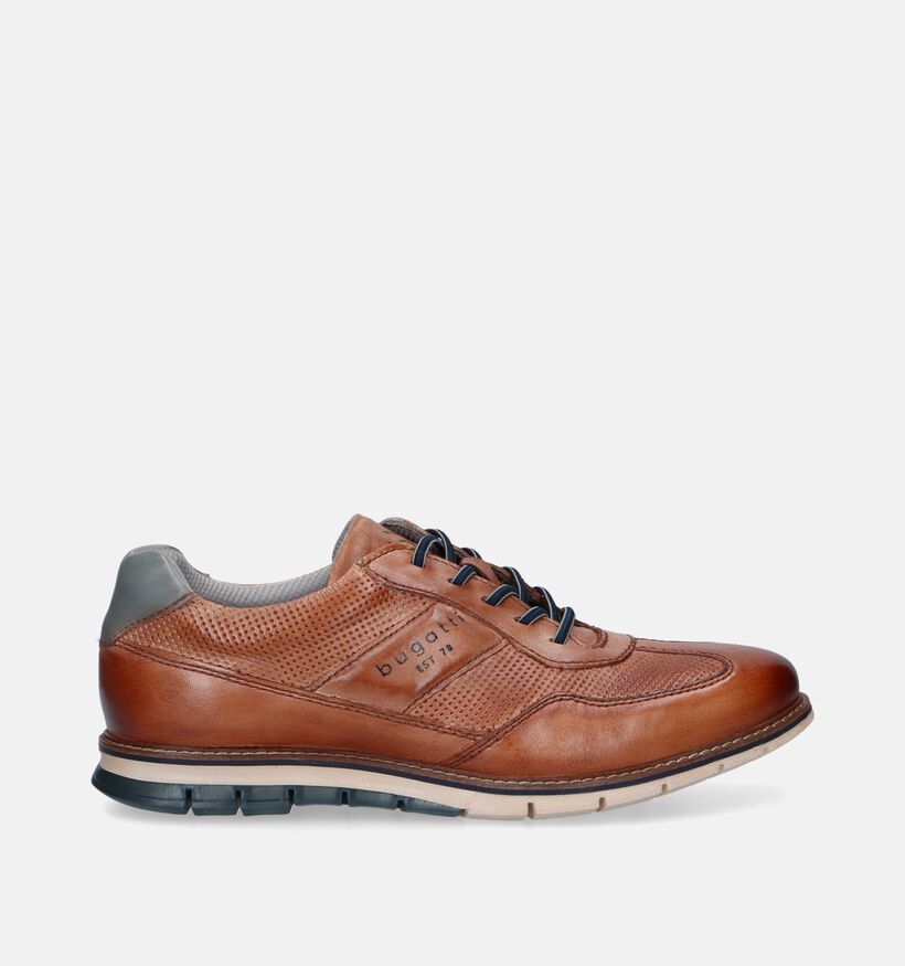 Bugatti Simone Chaussures à lacets en Cognac pour hommes (322366) - pour semelles orthopédiques