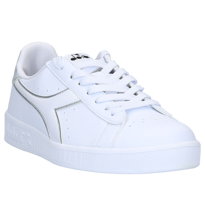 Diadora Game P Witte Sneakers in kunstleer (267945)