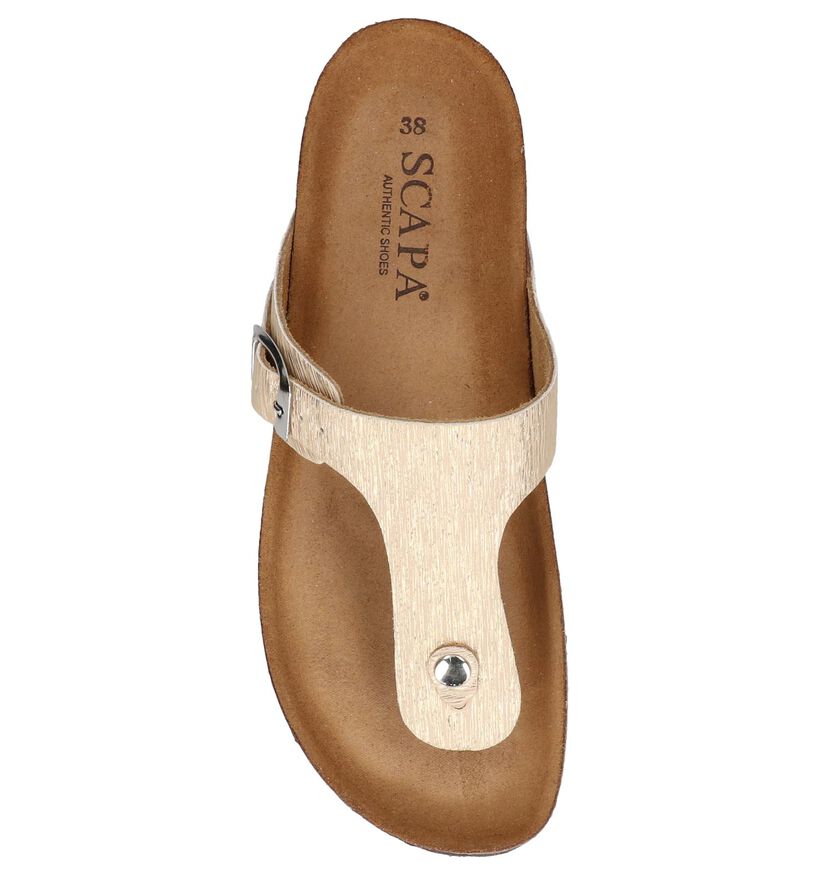 Gouden Slippers Scapa in kunstleer (246050)